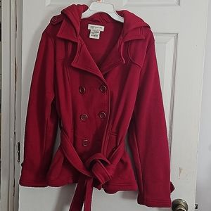 Jones New York Hooded Peacoat